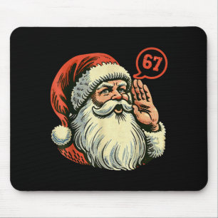 Tapis De Souris 67 Noël Drôle Six Sept Mème Brainrot Père Noël C