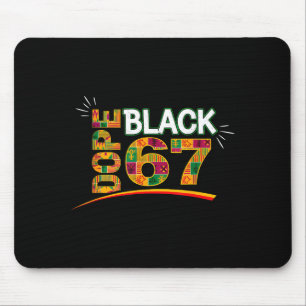 Tapis De Souris 67 Noir Mois de l'histoire des Noirs Six Sept Mème