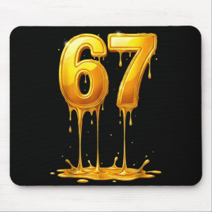 Tapis De Souris 67 Or Dégoulinant Drôle Six Sept Mème Garçons Enfa