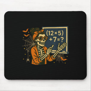 Tapis De Souris 67 Professeur Halloween Squelette Six Sept Mème Ma