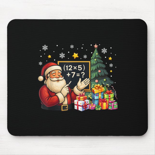 Tapis De Souris 67 Professeur Santa Noël Six Sept Mème Brainrot (Devant)