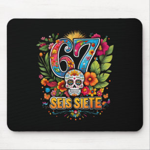 Tapis De Souris 67 Seis Siete Colorful Mexican Meme conception d'a