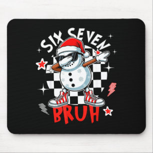 Tapis De Souris 67 Six Seven Bruh Drôle Bonhomme de Neige Noël 6 7