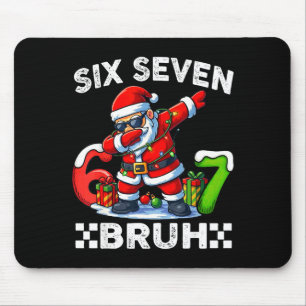 Tapis De Souris 67 Six Seven Bruh Drôle de Noël 6 7 Mème Hommes Fe