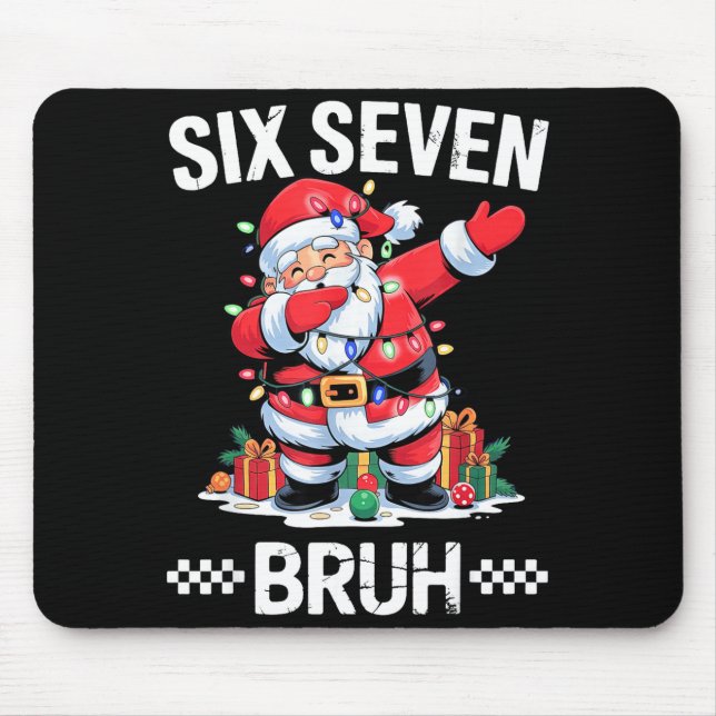 Tapis De Souris 67 Six Seven Burh Noël 6 7 Meme  (Devant)