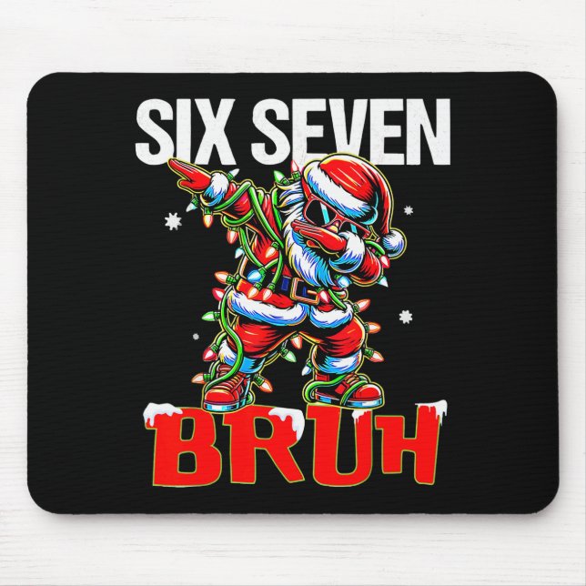 Tapis De Souris 67 Six Seven Burh Santa Christmas 6 7 Meme Men Wom (Devant)