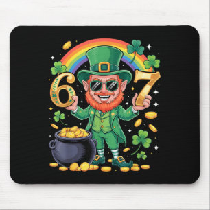 Tapis De Souris 67 Six Seven Drôle 6 7 Mème Saint-Patrick Leprec