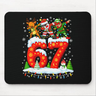 Tapis De Souris 67 Six Seven Mème Génération Alpha Noël Santa Elf