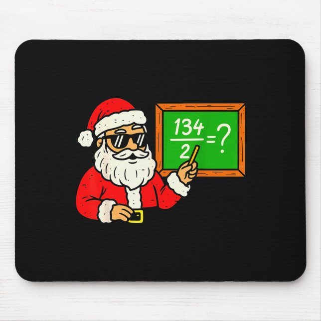 Tapis De Souris 67 Teacher Christmas Santa Six Seven Meme Brainrot (Devant)