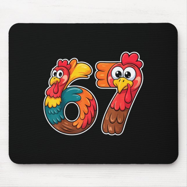 Tapis De Souris 67 Thanksgiving Meme Funny Holiday Six Seven  (Devant)
