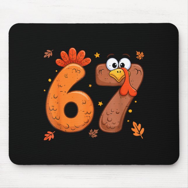 Tapis De Souris 67 Thanksgiving Turkey Turkey  (Devant)