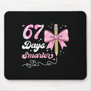 Tapis De Souris 67e jour d'école 67 jours plus intelligents Nœud c
