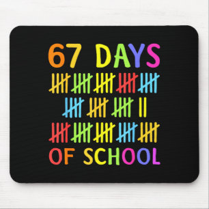 Tapis De Souris 67e jour d'école enseignant enfants 67 maths nombr