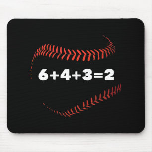 Tapis De Souris 6+4+3=2 Jouer à deux joueurs de baseball