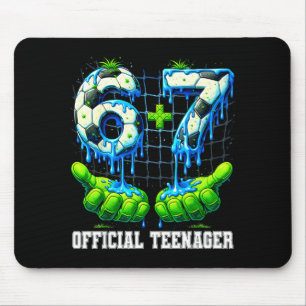 Tapis De Souris 6+7 adolescent de 13 ans dégoulinade football 13e