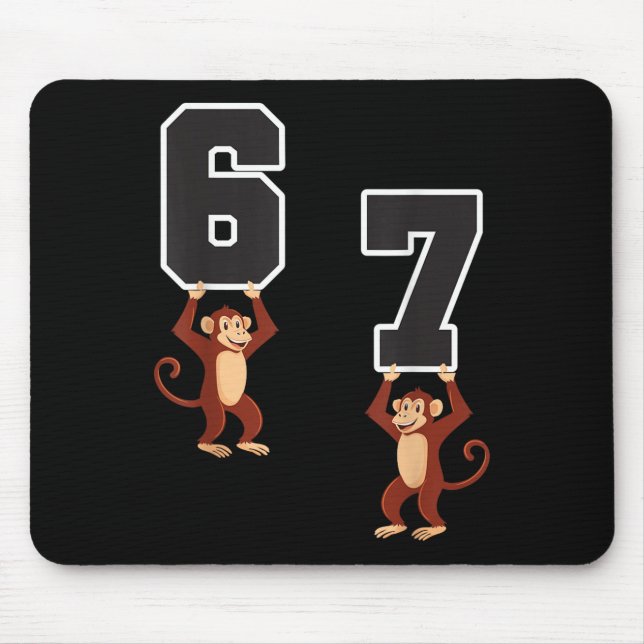 Tapis De Souris 6 7 Enseignants Drôle Matching Costume d'Halloween (Devant)