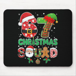 Tapis De Souris 6-7 Équipe de Noël Drôle 67 Six Sept Mème Xmas 6