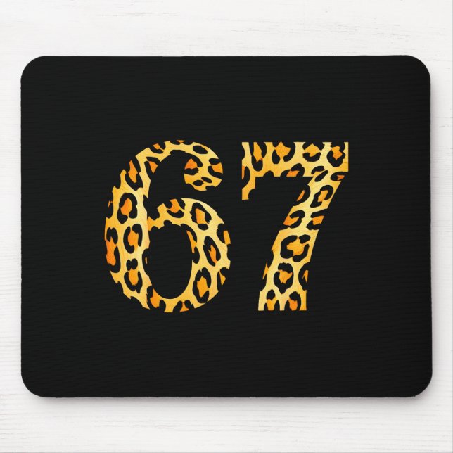 Tapis De Souris 6-7 Mème Léopard Guépard Cool Six-sept  (Devant)