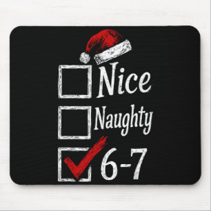 Tapis De Souris 6-7 Mème Sympa Coquin 67 Noël Cerveau Pourri Drôle