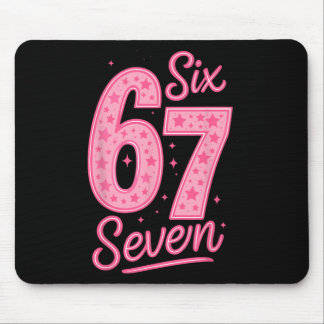 Tapis De Souris 6 7 Number 67 Pink Six Seven Meme Slang Womens Gir