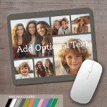 Tapis De Souris 6 Collage de photos Texte facultatif — PEUT Modifi<br><div class="desc">Ajoutez vos photos préférées à ce modèle amusant. Vous pouvez utiliser des photos carrés ou n'importe quelle photo pour cette grille.</div>