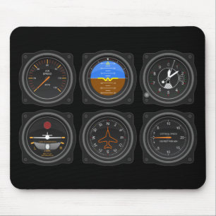 Tapis De Souris 6 Pack of Airplane Gauges