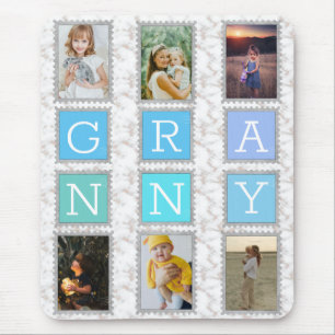Tapis De Souris 6 Six Photo Collage Cute Baby Family Love Granny