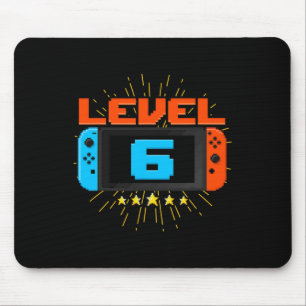 Tapis De Souris 6e anniversaire garçon niveau 6 jeu vidéo déverrou
