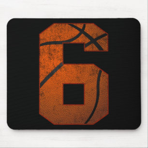Tapis De Souris 6e Birthday Party Six 6 Year Old Basketball Bday
