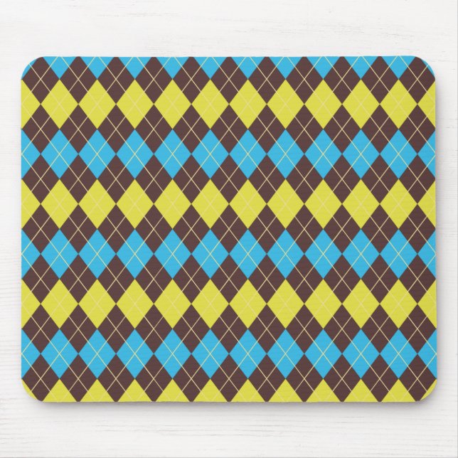 Tapis De Souris 70s Scottish Tartan-Pattern (Devant)