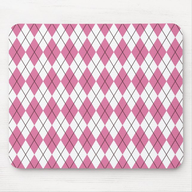 Tapis De Souris 70s Tartan-Pattern Pinky (Devant)