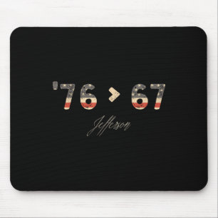 Tapis De Souris 76 67 Jefferson Six Seven Mème pour l'argot de la
