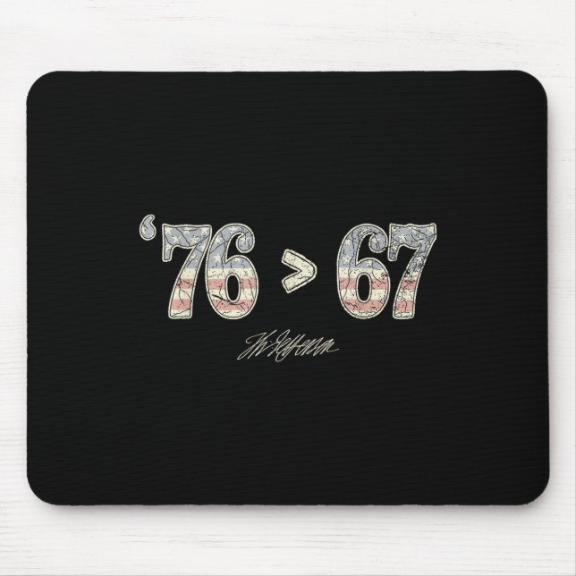 Tapis De Souris 76 67 Thomas Jefferson Six Sept 6 7 Mème Gen Alph (Devant)