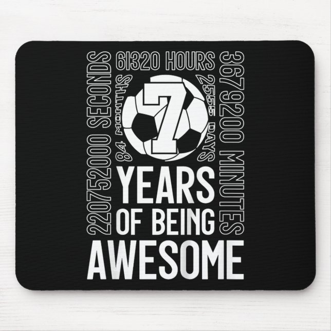 Tapis De Souris 7 Ans de Foot Incroyable 7ème Anniversaire _2  (Devant)