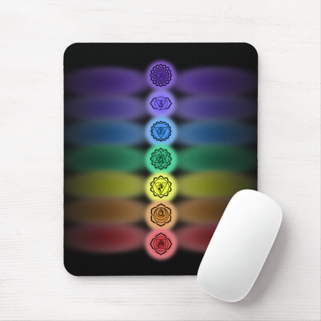 Tapis De Souris 7 pavé souris chakras (Avec souris)