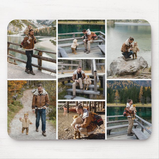 Tapis De Souris 7 photos personnalisées Mousepad (Devant)