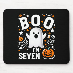 Tapis De Souris 7e anniversaire Boo de sept ans Je suis sept ! Hal