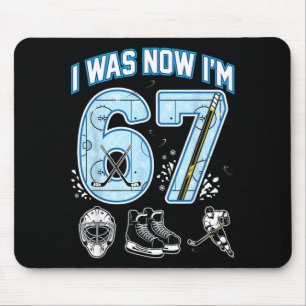 Tapis De Souris 7e anniversaire J'avais 6 ans Je suis 7 Six Sept 6