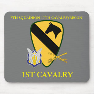 TAPIS DE SOURIS 7TH SQUADRON 17TH CAVALRY(RECON) 1ST CAVALRY
