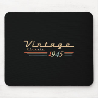Tapis De Souris 80e anniversaire vintage Décorations Vintage 1945