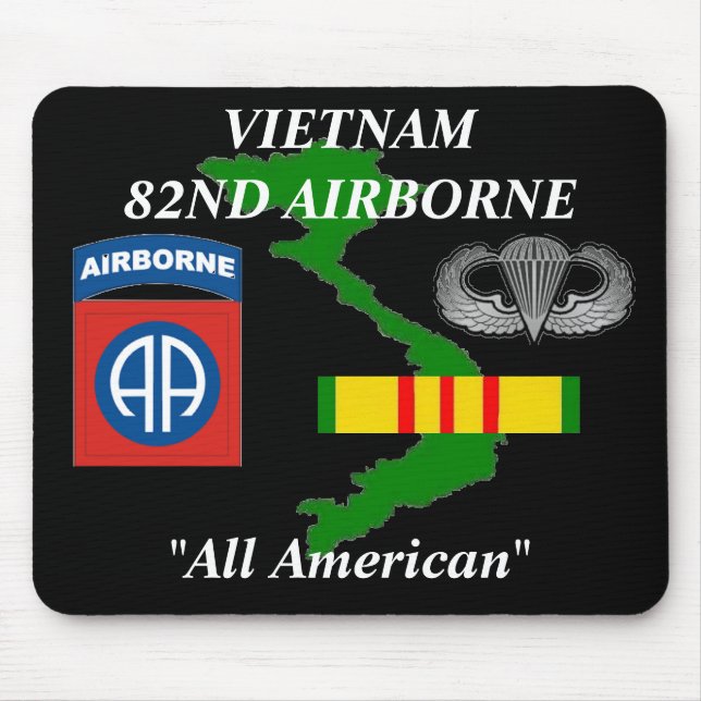 Tapis De Souris 82e Bataillon aéroporté du Vietnam Mousepad 2/b (Devant)