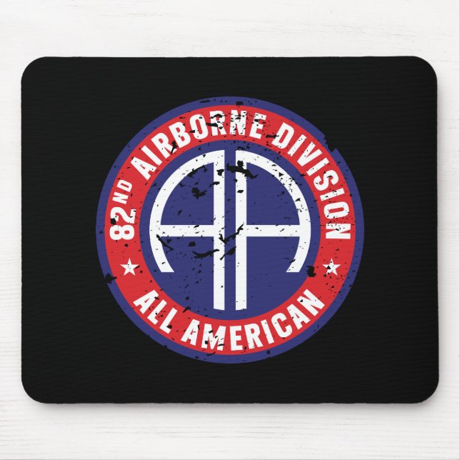 Tapis De Souris 82e division aéroportée "All American" Grunge (Devant)
