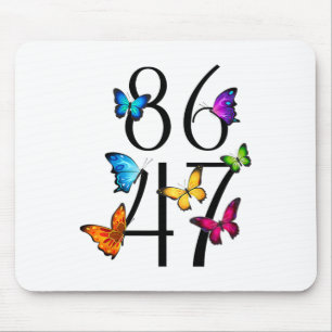 Tapis De Souris 8647 Anti Trump 86 47 Floral Hommes Femmes