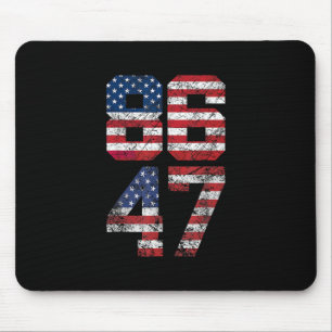 Tapis De Souris 8647 Anti Trump 86 47 Rétro Drapeau américain Anti
