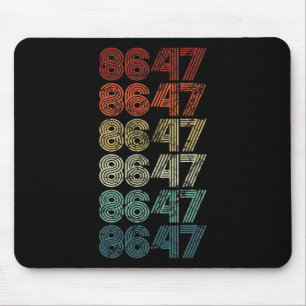 Tapis De Souris 8647 Anti Trump 86 47 Retro Impeach 47 Anti-Trump