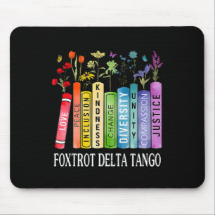 Tapis De Souris 8647 Foxtrots Tangos Deltas Livre Fleur Résister B
