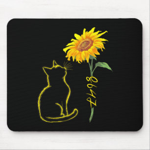 Tapis De Souris 8647 Subtil Anti Trump 86 47 Chat Tournesol Floral