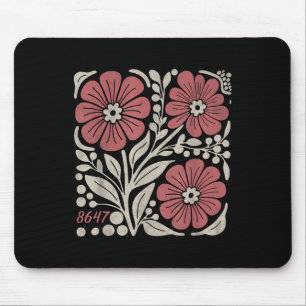Tapis De Souris 8647 Subtle Anti Trump 86 47 Floral Boho Style _3
