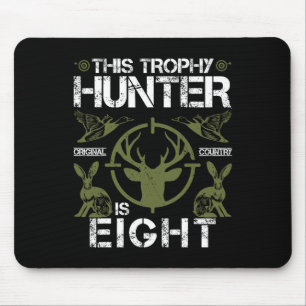 Tapis De Souris 8 Anniversaire Chasse au canard Chasseur de cerfs 