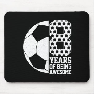 Tapis De Souris 8 Ans De Fêtre Enfant Amoureux De Football 8ème An